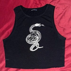 Shein Graphic Cropped Top, Size Small(S)